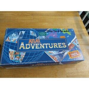 Atlas Adventures Board Game (2000, Green Board Game Co) Complete